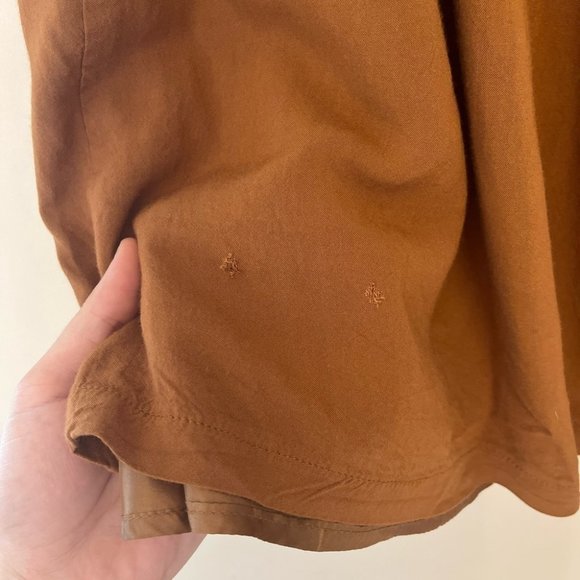 COMME Toi Lined Midi Camel Skirt Size Medium - Picture 8 of 8